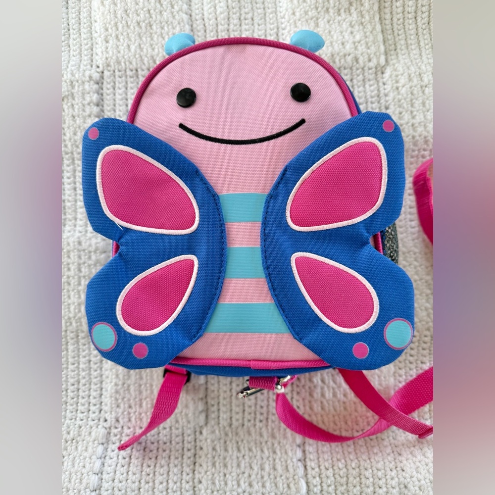 Skip Hop Zoo Butterfly Backpack With Safety Harness - Picture 2 of 12